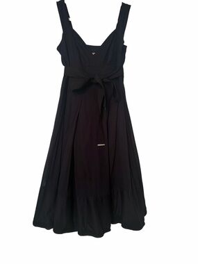 Burberry London Navy Empire Waist Ribbon Tie Dress | Made in Italy | US 6
